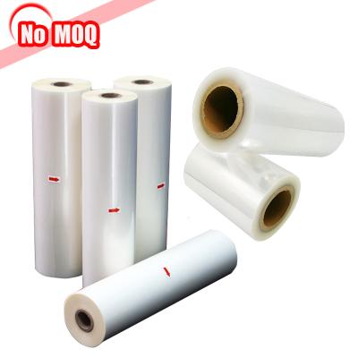 China Moisture-Proof NO MOQ Scratch-Resistant thin white matte bopp film hot fall laminating rolls for sale