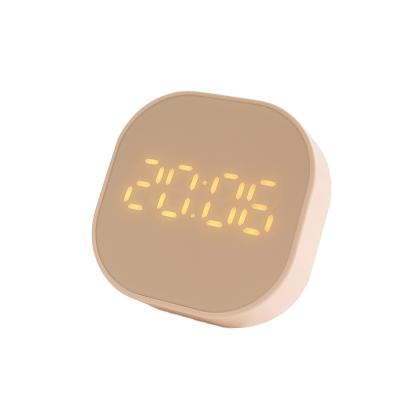 China Table LED Antique Desktop Cube Style Smart Clock with Timer Function and Temperature for sale