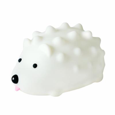 China Small Hedgehog Bedroom Dimmable Nose Control Colorful Silicone Timing Off Night Light Lamp Baby Sleep Night Light for sale