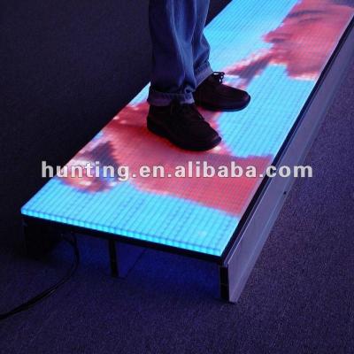 China Indoor Nightclub Stage Transparent Stage Led Display Video Dance Floor for sale