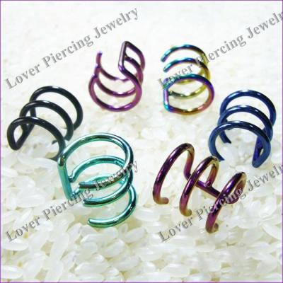 China CLASSIC [AS-301] titanium anodized circular body rings for sale