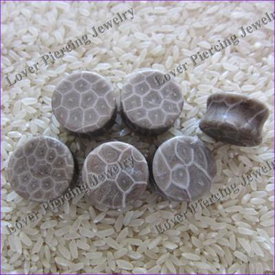 China [SE-S712] Wholesale Polish Natural Stone Ear Plugs High Gauge Jewelry for sale