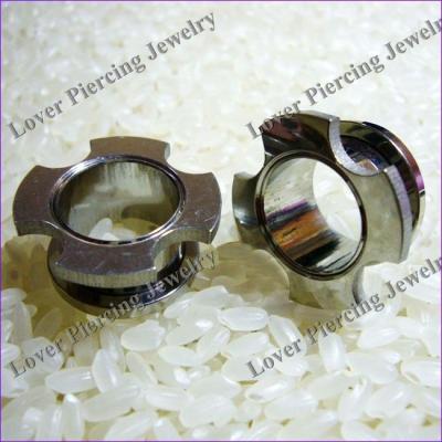 China CLASSIC [SS-F058] Stainless Steel Flesh Tunnels for sale