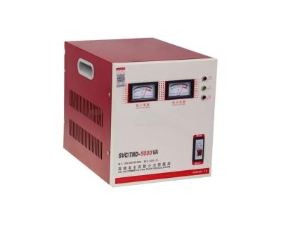 China SVC SVC Series Single Phase High Effciency Automatic AC Voltage Stabilizer TND-5KVA for sale