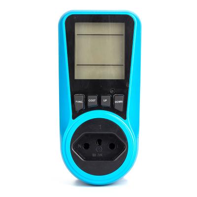 China Best Price Power Plug Testing Plug 220v Smart Mini 1 Br digtal Phase 3p AC Power Watt Energy Meter British Electric Meter UK Au Fr Us Eu for sale