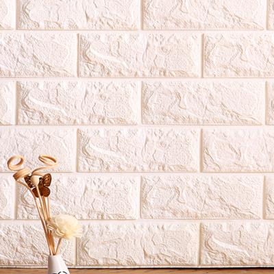 China Modern 3d Panel 3d Wallpaper Wallcovering Brick Wall Stickers For Living Room Bedroom Decor Home for sale