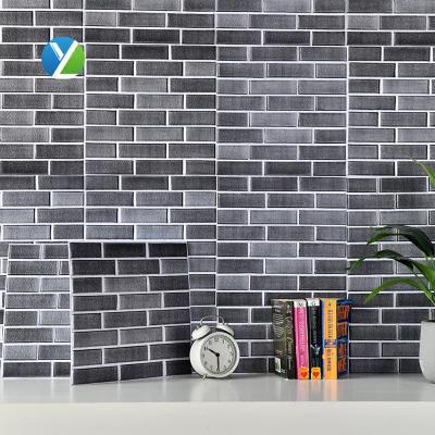 China Waterproof+ECO-Friendly+Self-adhesive Firewall Sticker 30*30cm 3d wallpaper with bricks design peeling 3d wallpaper for sale