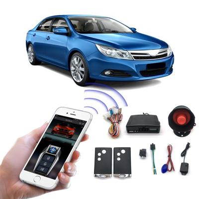 China Hot Selling Central Locking Car Alarm BT Car Alarm Vibration Alarm Special Manual Optional Ultrasonic Sensor In South America for sale