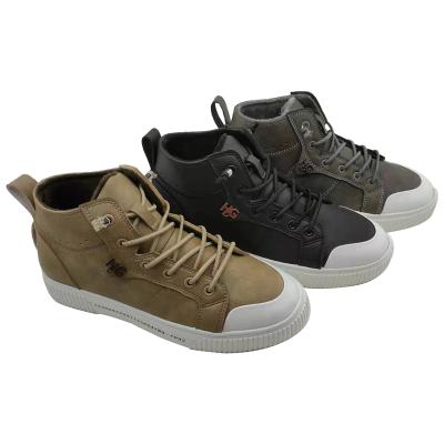 China Fashion Trend Men's High Top Casual Men's Shoes Fashion Breathable Lace-up Sneakers for sale