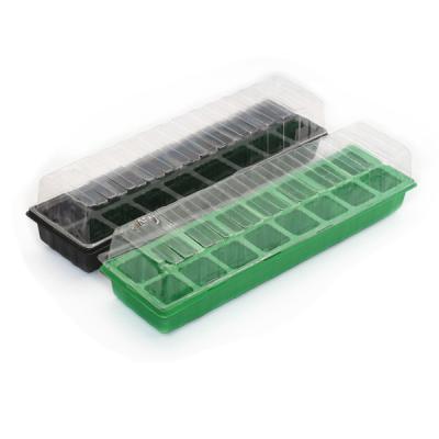 China Farm Seedling Trays 16 Cell Planter Seed Tray Plant Pot Seed Starter (2x8) with Drain Holes for Gardening and Farm for sale