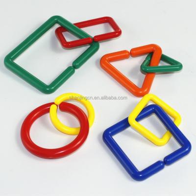 China Enducational Toys EN71 Child's Developmental Safe Plastic Toy For Craft, Geometry Puzzle Links/Chains, Connecting Rings for sale