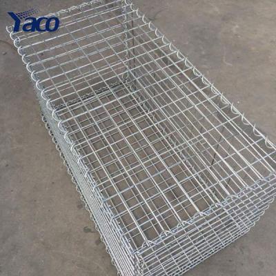 China Easily Assembled 50x50x100cm Welded Gabion Cage 4mm Wire 50mm Opening for sale