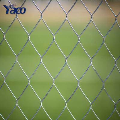 China Easily Assembled 2.5mm 3mm 3.15mm 3.7mm Wire 50x50mm 75x75mm Hole Chain Link Fence Per Sqm Wt for sale