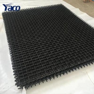 China Wear-Resisting Strength Wire 45# High Tensile Steel And 65Mn Manganese Steel Vibrating Screen Sieve Mesh For Mining Sand for sale