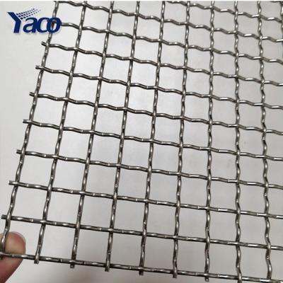 China High quality precrimped hard plain weave wire mesh screen griddle crimped wire mesh for sale