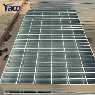 China S275JR Industrial Building Materials Metal Drain Grate Welded Bar Hot Dip Galvanized Steel Grating For Deck for sale