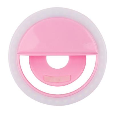 China Portable Rechargeable Rechargeable Selfie Ring Light Portable USB LED Selfie Flash Light for Mobile Phones for sale