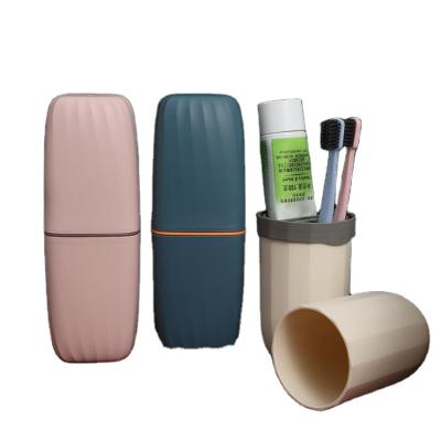 China Viable Wholesale Portable Toothbrush Holder Travel Toothbrush Holder Set Plastic Toothbrush Case For Hotel for sale