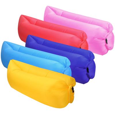 China Anti-static Comfortable Inflatable Sleeping Bag Air Lazy Sofa For Beach Pool Backyard for sale