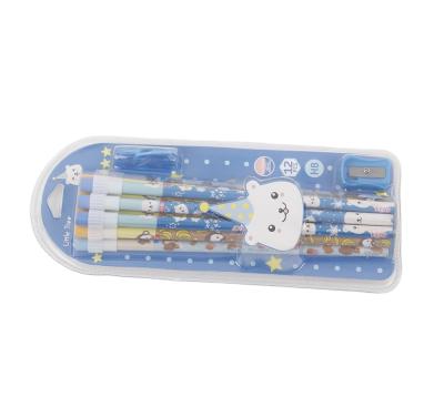 China Promotional Environmentally Friendly Eraser (Pencil) Series + Pencil Sharpener 12PC Cute Lindenwood Pattern Circular Pencil Imported From Russia for sale