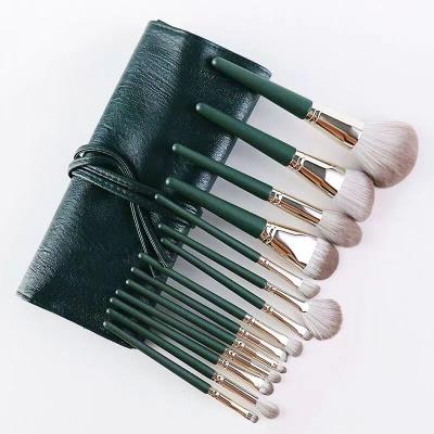 China Beauty Care Makeup Tools New Cosmetics Foundation Pad Brushes Makeup Pro Makeup Brushes 14 PCS Synthetic Hair Luxury Brushes With Bag for sale