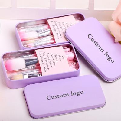 China Angular Blush Custom Logo Makeup Brushes Vegan Travel Makeup Brush Set for sale