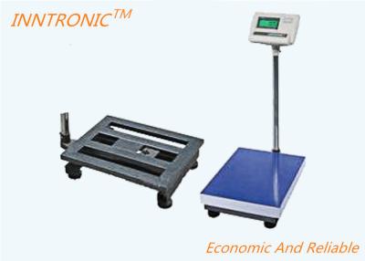 China Industry blue Mild Steel Weighing Scale with indicator INCS 350x400mm 150kg 0.1kg  Electronic Weight Machine for sale