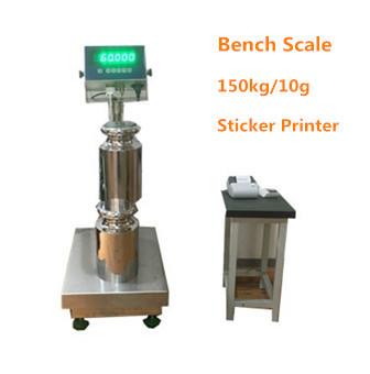 China WF4050 platform scale 150kg/10g Industry STAINLESS STEEL Weighing bench Scale 40*50CM Bench Scale 220VAC with dispaly for sale