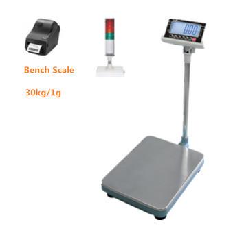 China BW-3040-30kg /1g alloy steel Weighing platform Bench Scale IP66 with indicator alarm 30000 divisions and 3 RELAYS for sale