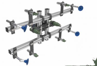 China Fixture System  Injection Robot Arm White And Blue for sale