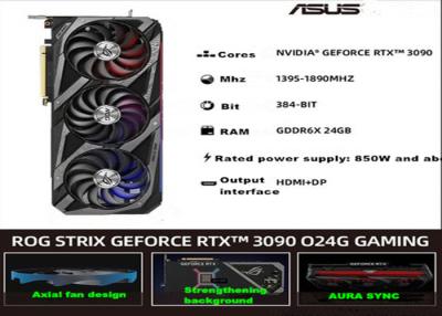 Chine La carte graphique indépendante de nouveau E-jeu de l'ordinateur de bureau 24G d'ASUS ROG RTX3090 soutient l'affichage 4K à vendre