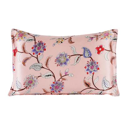 China Anti Dust Mite 16MM 100% Oxford Pillow Case Silk Pillowcases Printed Color Many Sizes Envelope Style for sale