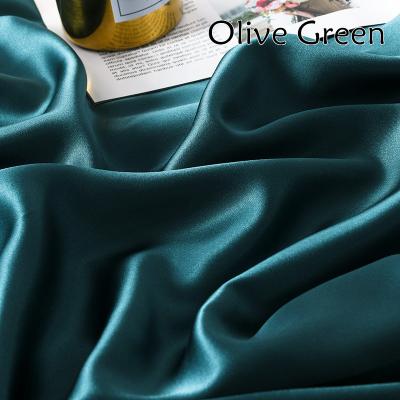 China 25mm Solid Mulberry Silk Fabric 285cm Width 100% Silk Shrink-Resistant Satin Fabric For Bedding Set DIY Apparel Multicolor for sale