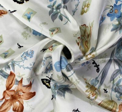 China Shrink-resistant 16 momme printed 100% satin fabric 114 width silk mulberry silk for bedding set clothing 100% pure silk fabrics wholesales for sale