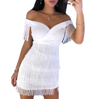 China Anti-Static Wear Women Party Bodycon Evening Dress Summer White Women's Sleeveless Dresses for sale