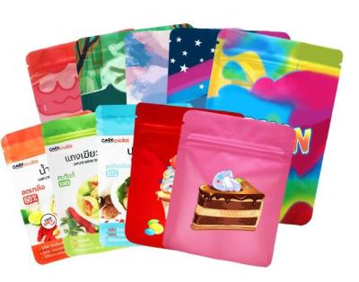 China Customized Printing Heat Seal 3 Side Aluminum Foil pouches Tea Sachets Coffee Zip Bags for sale