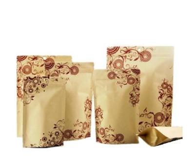 China custom brown paper bag window kraft paper bag with clear window/kraft paper bag with window and zipper/kraft paper for sale