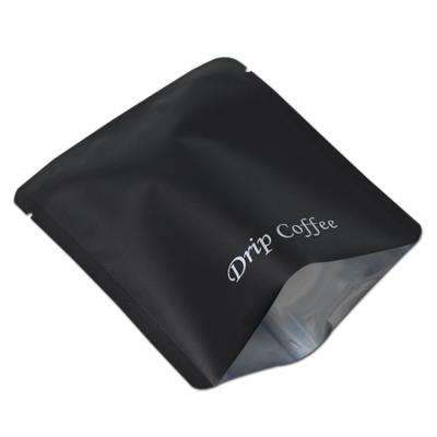 China custom packaging aluminum foil hanging ear coffee drip filter paper bag for sale