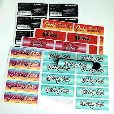 China Preroll Logo Sticker Printing Waterproof Custom Packaging labels for sale