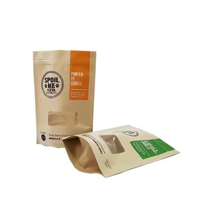 China China supplier kraft paper zipper stand up pouch dog treats snack pet food package cookies bags for sale