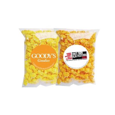 China Custom Print Heat Seal 3 side sealing  PET plastic bags for popcorn packing for sale