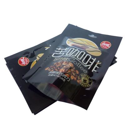 China Three Side Seal Food Zipper Bag/Packaging Plastic Bags for Coffee Bean/Customize Printing Plastic Packaging Bags for sale