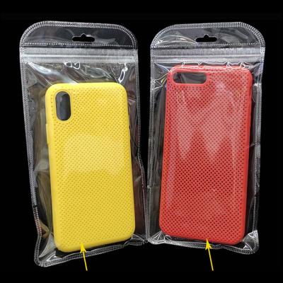 China Custom Printing Transparent Zipper Plastic Mobile Phone Case pouch Mobile Cell Phone Case Packaging/Retail Plastic Packa for sale