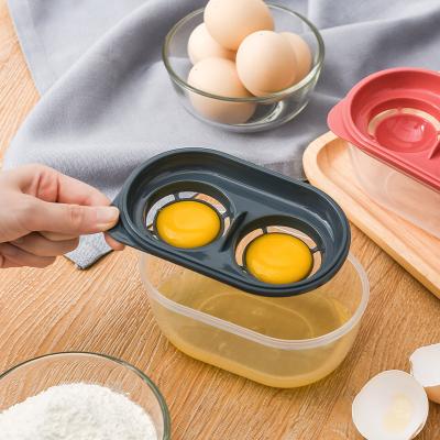 China Viable Durable Portable Liquid Egg Yolk Filter Kitchen Cooking Plastic Egg Divider Egg Separator for sale