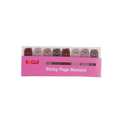 China Eagle Hot Sell Sticky Page Self Adhesive Markers or Memo Pad for School Stationery Sticky Notes for sale