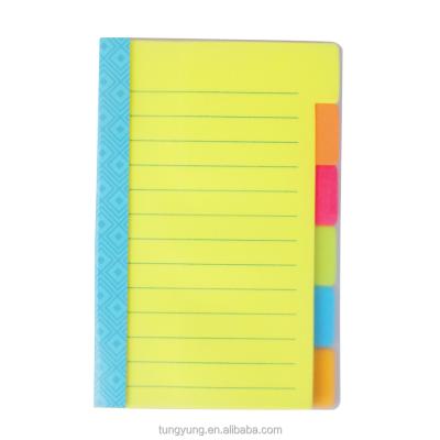 China Eagle Stationery Sticky Notes Divider Self Adhesive Notes with Plastic Cover for sale