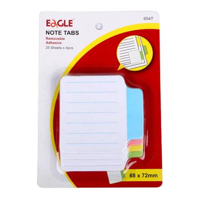 China Eagle Brand Note Tabs Self Adhesive for School Stationery Sticky Notes for sale