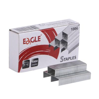 China Metal #10 Staples 1004 for 1000pcs Eagle Office Staples Suppier for sale