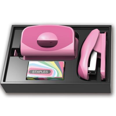 China Eagle Colorful Stationery Set Includes Stapler and Punch for Office Used J51253C for sale