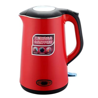 China 360 Degree Rotating 1500W Base 1.5L Double Wall Stainless Steel Electric Kettle Boiling Very Fast With Auto Shut Off And Boil Dry Protection for sale